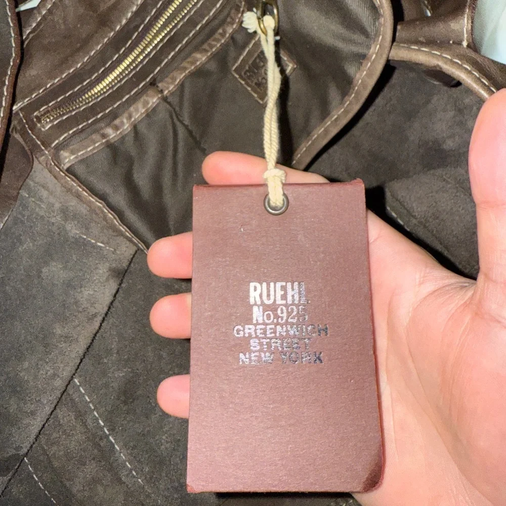 Ruehl No. 925 Brown Leather Slouchy Shoulder Bag – Vintage & Rare - Picture 6 of 7